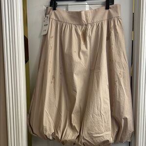 Zara Beige A-Line Skirt